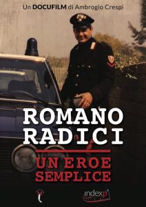 locandina Romano Radici un eroe semplice di Ambrogio Crespi 